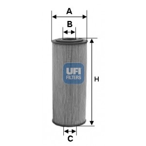 Слика на Филтер за масло UFI 25.132.00 за камион MAN F 2000 19.343 FAC - 340 коњи дизел