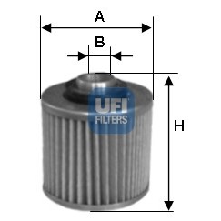 Слика на Филтер за масло UFI 25.514.00 за мотор Yamaha XTZ 660 (3YF) - 34 коњи бензин