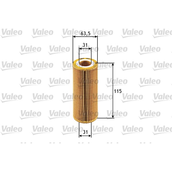 Слика на Филтер за масло VALEO 586511 за BMW 5 Touring E61 520 d - 163 коњи дизел