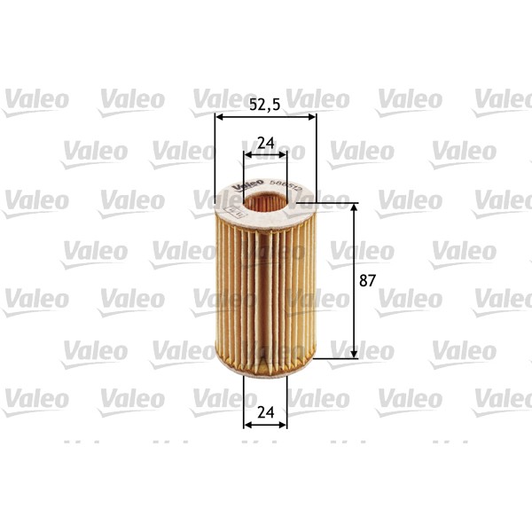 Слика на Филтер за масло VALEO 586512 за Renault Clio 2 1.2 16V (BB05, BB0W, BB11, BB27, BB2T, BB2U, BB2V, CB05...) - 75 коњи бензин