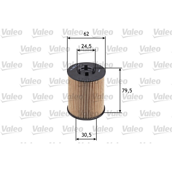 Слика на Филтер за масло VALEO 586539 за CHEVROLET MERIVA 1.8 - 106 коњи бензин