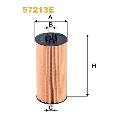 Слика на Филтер за масло WIX FILTERS 57213E за камион Setra Series 400 TopClass S 415 HD - 354 коњи дизел