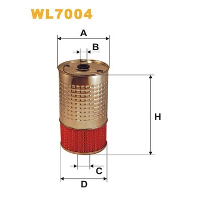 Слика на Филтер за масло WIX FILTERS WL7004 за Mercedes 190 (w201) Turbo-D 2.5 (201.128) - 122 коњи дизел