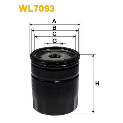 Слика на Филтер за масло WIX FILTERS WL7093 за Ford Mondeo 1 (GBP) 1.8 TD - 90 коњи дизел