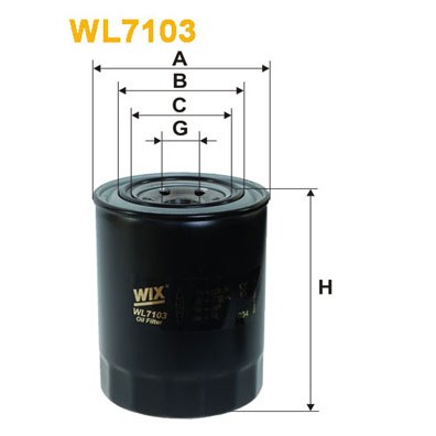 Слика на Филтер за масло WIX FILTERS WL7103