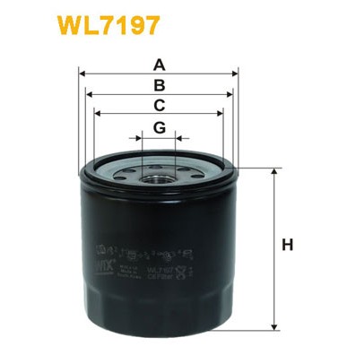 Слика на Филтер за масло WIX FILTERS WL7197 за камион Isuzu N Series NPR 77 - 174 коњи бензин