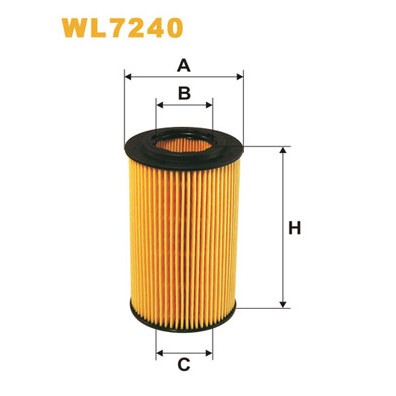 Слика на Филтер за масло WIX FILTERS WL7240 за Mercedes C-class Estate (s203) C 220 CDI (203.208) - 136 коњи дизел