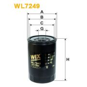 Слика 1 $на Филтер за масло WIX FILTERS WL7249