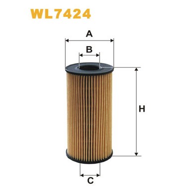 Слика на Филтер за масло WIX FILTERS WL7424 за Renault Master 2 Bus (JD,ND) 2.5 dCi - 101 коњи дизел