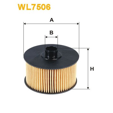 Слика на Филтер за масло WIX FILTERS WL7506 за Renault Megane 4 Grandtour 1.2 TCe 100 - 100 коњи бензин