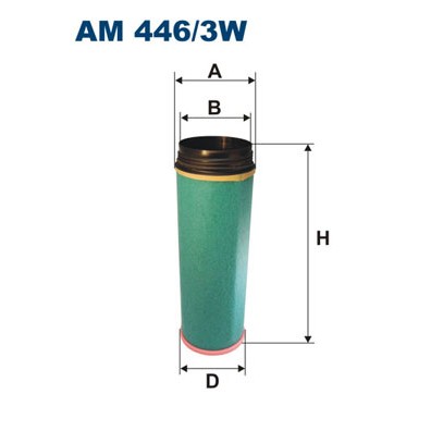 Слика на филтер за повратен воздух FILTRON AM 446/3W за камион MAN TGA 19.360 FLRS, FLS, FRS, FS - 360 коњи дизел