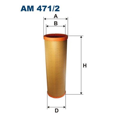 Слика на филтер за повратен воздух FILTRON AM 471/2 за камион Volvo Fe 2 FE 260-26 - 260 коњи дизел