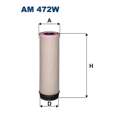 Слика на филтер за повратен воздух FILTRON AM 472W за камион Mercedes Actros MP2, MP3 2644 B - 435 коњи дизел