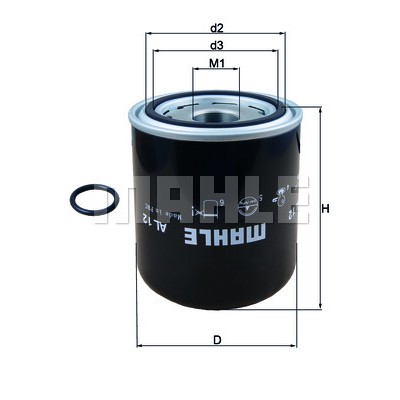 Слика на филтер испарувач KNECHT AL 12 за камион MAN F 2000 19.414 FS, FLS, FLLS, FRS, FLRS, FLLRS - 409 коњи дизел