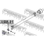 Слика 2 на хардиев зглоб, кардан FEBEST ASM-91