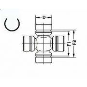 Слика 2 на хардиев зглоб, кардан SPIDAN U 960