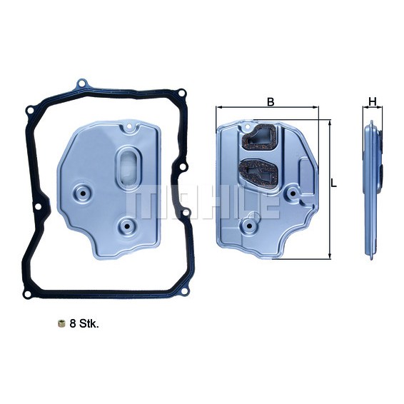 Слика на хидрауличен филтер, автоматски менувач KNECHT HX 150KIT за Audi A3 Sportback (8PA) 2.0 TDI 16V quattro - 140 коњи дизел