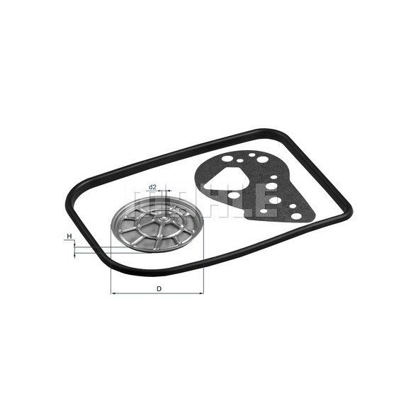 Слика на Хидрауличен филтер за автоматски менувач MAHLE HX 82D за VW Bora комби (1J6) 2.3 V5 - 150 коњи бензин