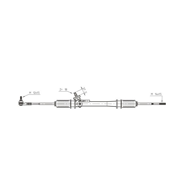 Слика на хидраулична летва GENERAL RICAMBI WW4041 за VW Passat 3 Variant (B4,35i) 1.9 TD - 75 коњи дизел