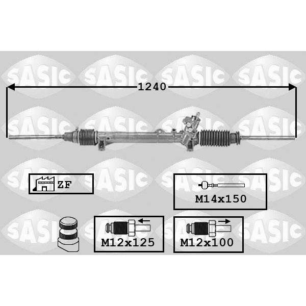 Слика на хидраулична летва SASIC 7006034 за Citroen XM Break Y4 3.0 V6 - 167 коњи бензин