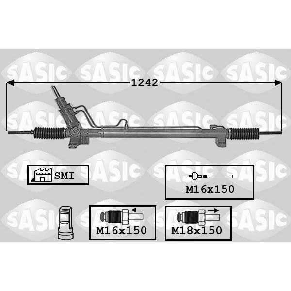 Слика на хидраулична летва SASIC 7006130 за Opel Movano Box (F9) 2.2 DTI - 90 коњи дизел