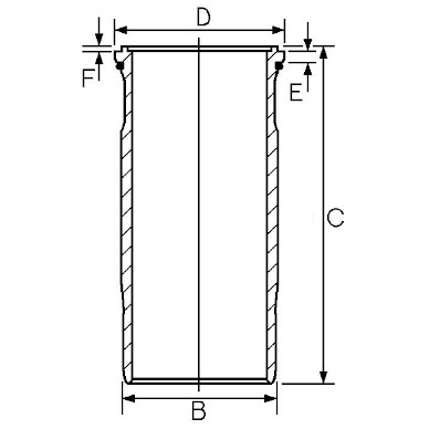Слика на хилзна за цилиндар GOETZE 15-458900-00 за камион Volvo F 611 - 120 коњи дизел