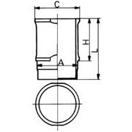 Слика на хилзна за цилиндар KOLBENSCHMIDT 89194110 за Peugeot 205 Convertible (741B,20D) 1.1 - 54 коњи бензин