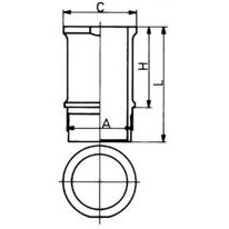 Слика на хилзна за цилиндар KOLBENSCHMIDT 89584110 за Citroen AX Hatchback ZA 14 - 84 коњи бензин