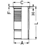 Слика на хилзна за цилиндар KOLBENSCHMIDT 89595110 за камион MAN TGA 26.480 FDALS, FDARS, FDAS, FDHLS, FDHS - 480 коњи дизел