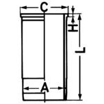 Слика на хилзна за цилиндар KOLBENSCHMIDT 89869110 за камион MAN F 2000 41.464 VF, VFC, VFRC - 460 коњи дизел