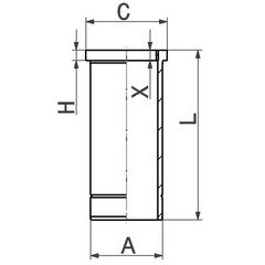 Слика на хилзна за цилиндар KOLBENSCHMIDT 89920110 за камион MAN TGA 24.480 FNLLC, FNLLRC, FNLLRW, FNLLW - 480 коњи дизел