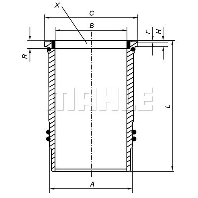 Слика на хилзна за цилиндар MAHLE 005 WN 09 01 за камион Setra Series 400 MultClass S 416 H - 408 коњи дизел