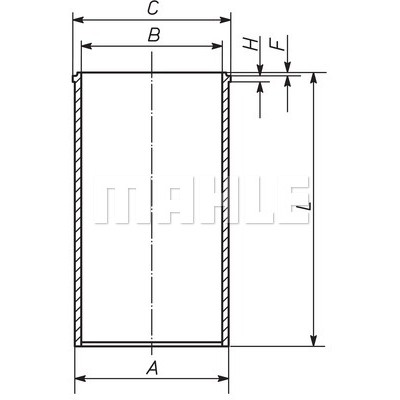 Слика на хилзна за цилиндар MAHLE 007 WV 43 00 за камион Iveco Daily 1 Box 35-10 (12974212, 12974217, 12974417) - 92 коњи дизел