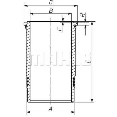 Слика на хилзна за цилиндар MAHLE 037 LW 00107 001 за камион Renault K Series 520T MEDIUM, 520T HEAVY - 520 коњи дизел