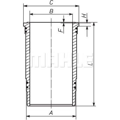 Слика на хилзна за цилиндар MAHLE 227 WN 37 00 за камион MAN F 2000 27.314 DFK, DFLK, DFLK-L, DF-KI - 310 коњи дизел