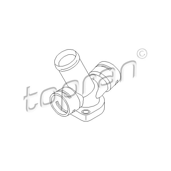 Слика на цевковод за разладна течност TOPRAN 107 613 за VW Transporter T4 Box 2.5 TDI Syncro - 102 коњи дизел