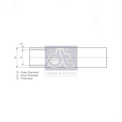 Слика на цевковод DT Spare Parts 9.86012 за камион MAN TGA 18.430, 18.440 FAC, FARC, FHLC - 430 коњи дизел