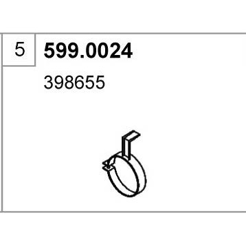 Слика на Цевна спојка, издувен систем ASSO 599.0024