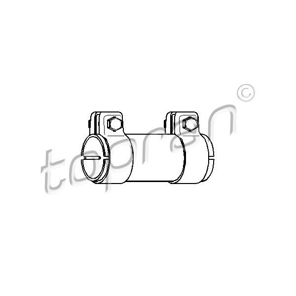 Слика на цевна спојка, издувен систем TOPRAN 102 753 за Skoda Felicia 2 (6U1) 1.6 - 75 коњи бензин