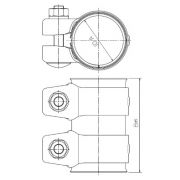 Слика 2 на цевна спојка, издувен систем WALKER 86150