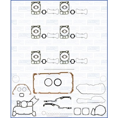 Слика на цел комплет дихтунзи, мотор AJUSA 50196400 за камион Mercedes Actros 1996 1843 S, 1843 LS - 428 коњи дизел