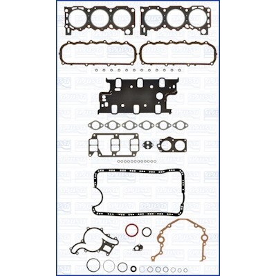 Слика на цел комплет дихтунзи, мотор AJUSA FIBERMAX 50040500 за Ford Granada MK 3 Estate (gge) 2.9 i 4x4 - 145 коњи бензин