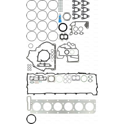 Слика на цел комплет дихтунзи, мотор VICTOR REINZ 01-37180-01 за камион MAN TGA 18.350, 18.360 FC, FLC, FLLC, FLLRC, FLLW, FLRC, FLLRW, FRC - 350 коњи дизел