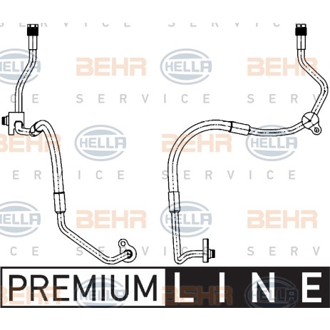 Слика на Црево за клима уред BEHR HELLA SERVICE PREMIUM LINE 9GS 351 338-461 за Ford Mondeo 4 1.8 TDCi - 125 коњи дизел