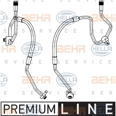 Слика на Црево за клима уред BEHR HELLA SERVICE PREMIUM LINE 9GS 351 338-471