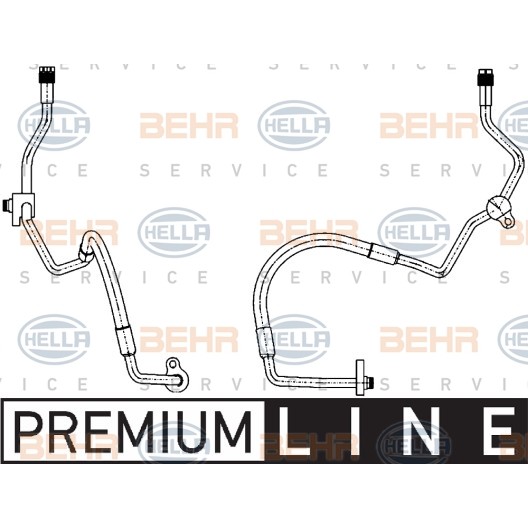 Слика на Црево за клима уред HELLA BEHR  SERVICE  PREMIUM LINE 9GS 351 338-441 за Ford Mondeo 4 2.0 TDCi - 140 коњи дизел