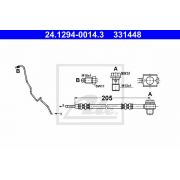 Слика 1 на црево за кочница ATE 24.1294-0014.3