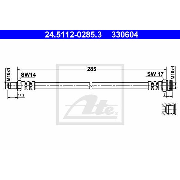 Слика на Црево за кочница ATE 24.5112-0285.3