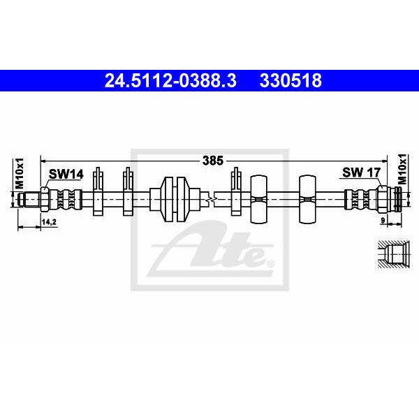 Слика на Црево за кочница ATE 24.5112-0388.3