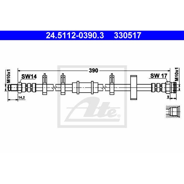 Слика на Црево за кочница ATE 24.5112-0390.3